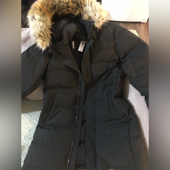 TNA Down Filled Winter Jacket Black XL BNWT - Picture 1 of 6
